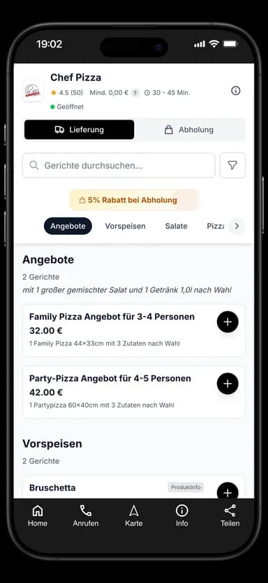 Chefpizza/Tajmahal App