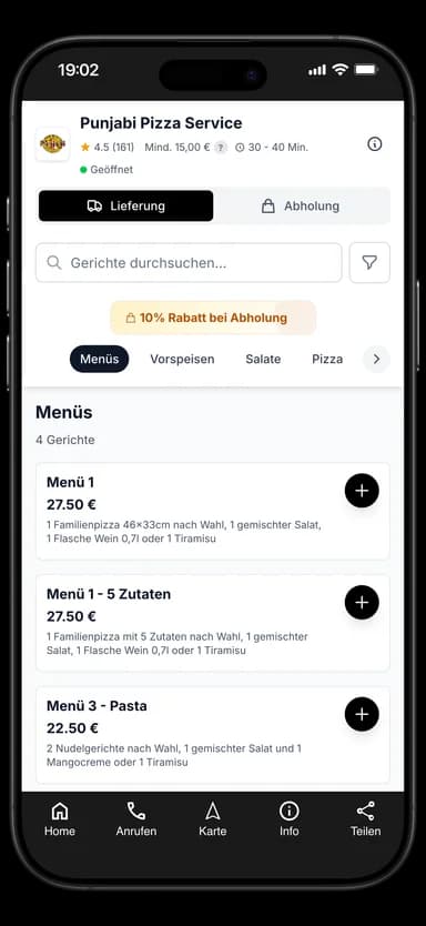 Punjabi Pizza Service App
