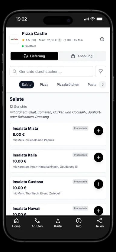 Pizza Castle App