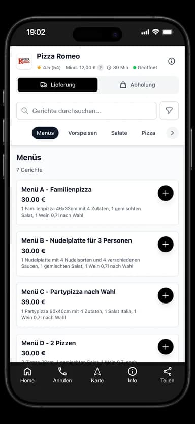 Pizza Romeo App