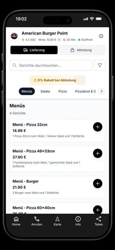 American Burger Point App