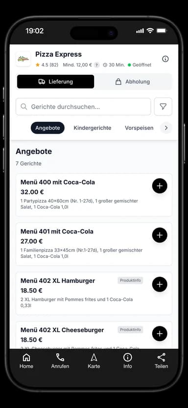 Pizza Express App