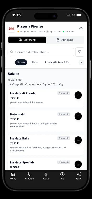 Pizzeria Firenze App