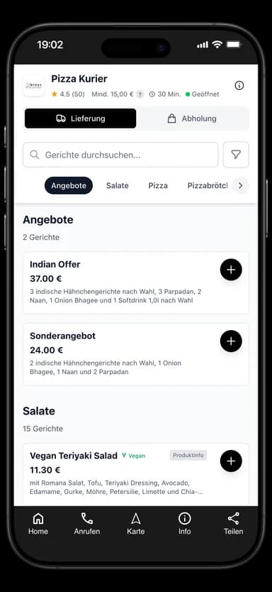 Pizza Kurier App
