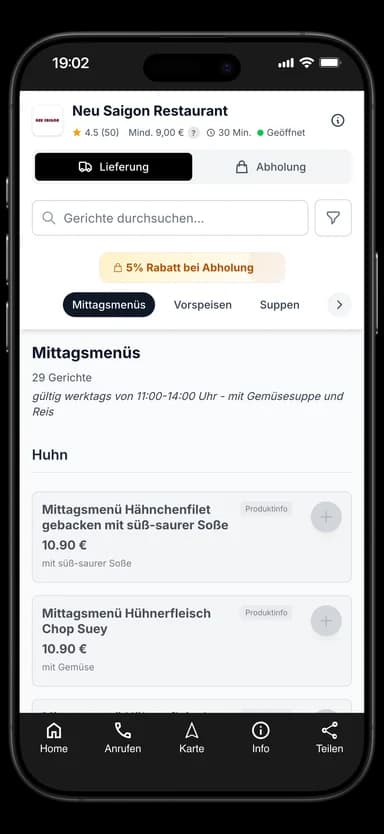 Neu Saigon Restaurant App