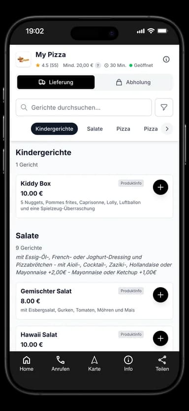 My Pizza App