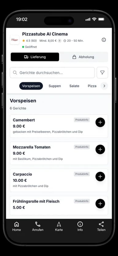 Pizzastube Al Cinema App