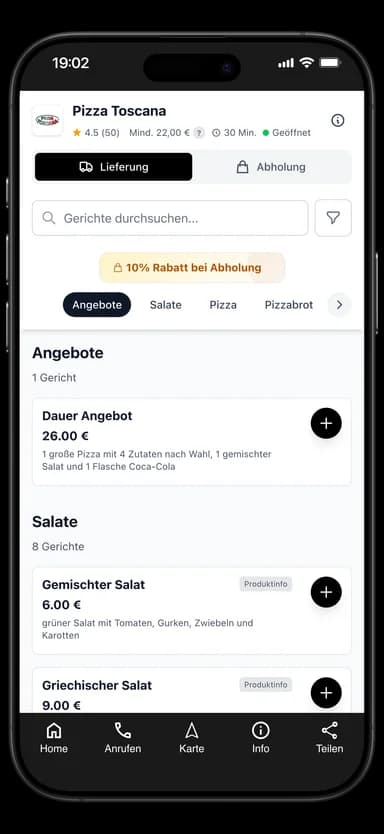 Pizza Toscana App