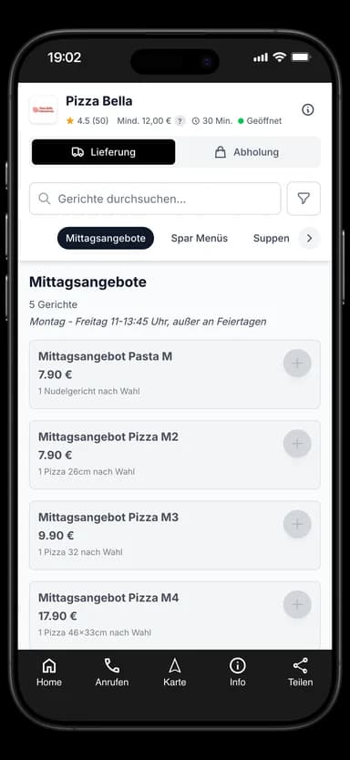 Pizza Bella App
