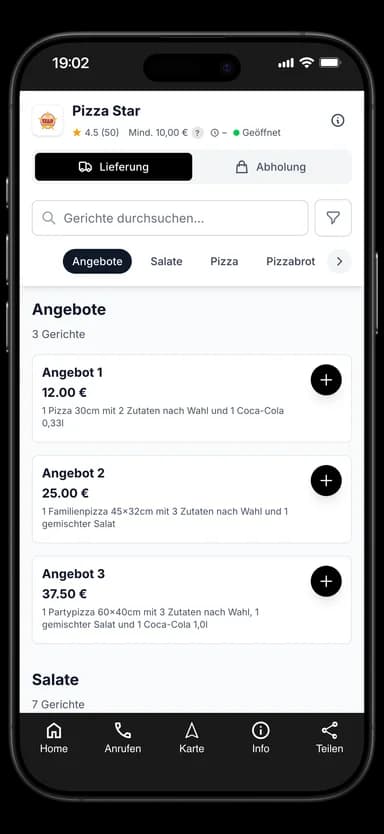 Pizza Star App