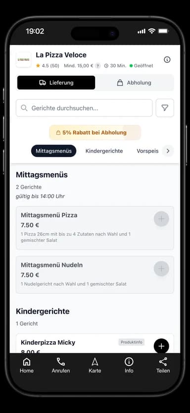 La Pizza Veloce App
