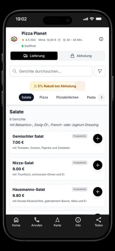 Pizza Planet App