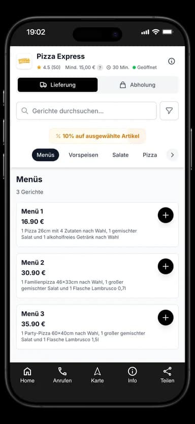 Pizza Express App