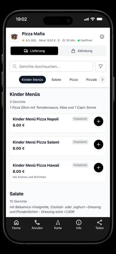 Pizza Mafia App