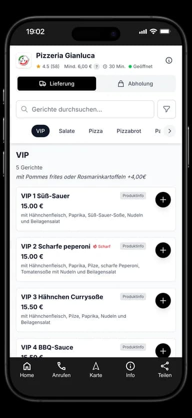 Pizzeria Gianluca App