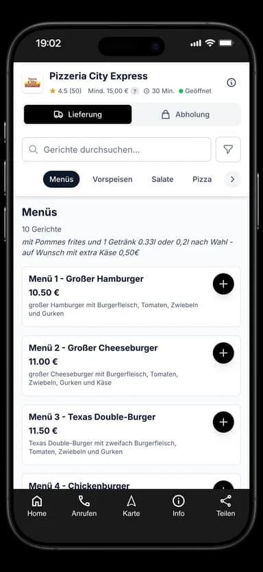 Pizzeria City Express App