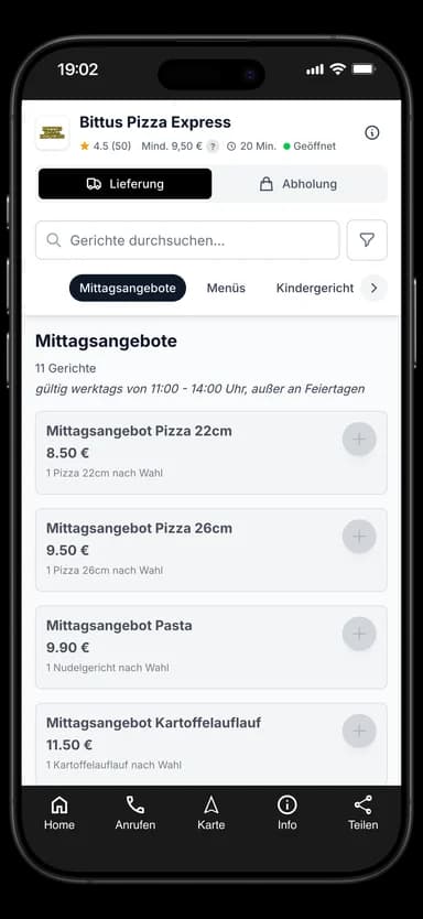 Bittus Pizza Express App