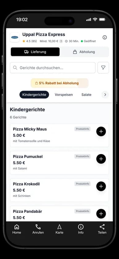 Uppal Pizza Express App