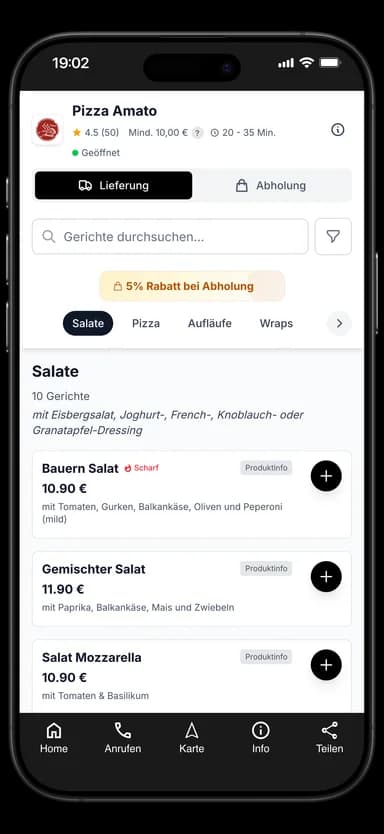 Pizza Amato App