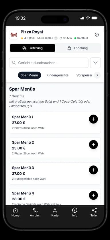 Pizza Royal App