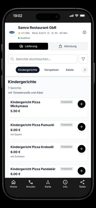 Samra Restaurant GbR App
