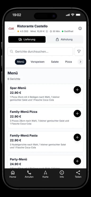 Ristorante Castello App