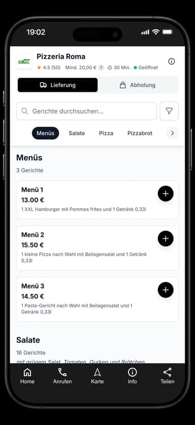 Pizzeria Roma App