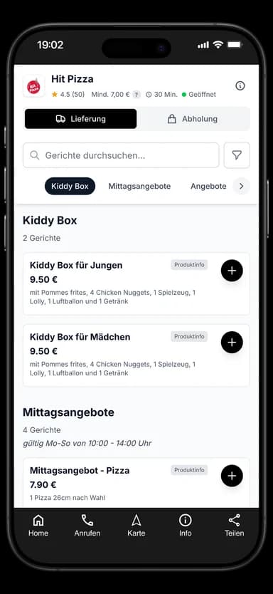 Hit Pizza App