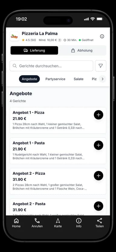 Pizzeria La Palma App