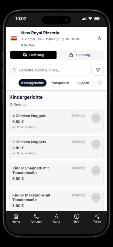 New Royal Pizzeria App