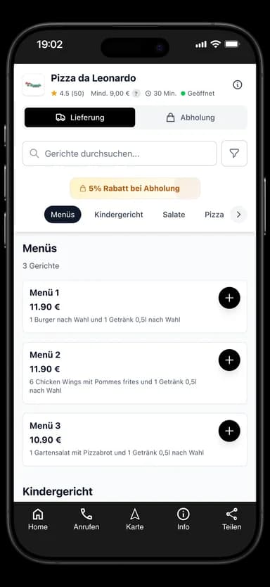 Pizza da Leonardo App