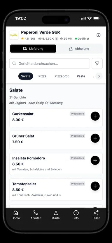 Peperoni Verde GbR App