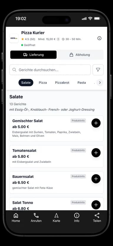 Pizza Kurier App